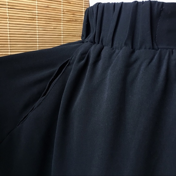 High Low Black Layered Skirt - Picture 7 of 8